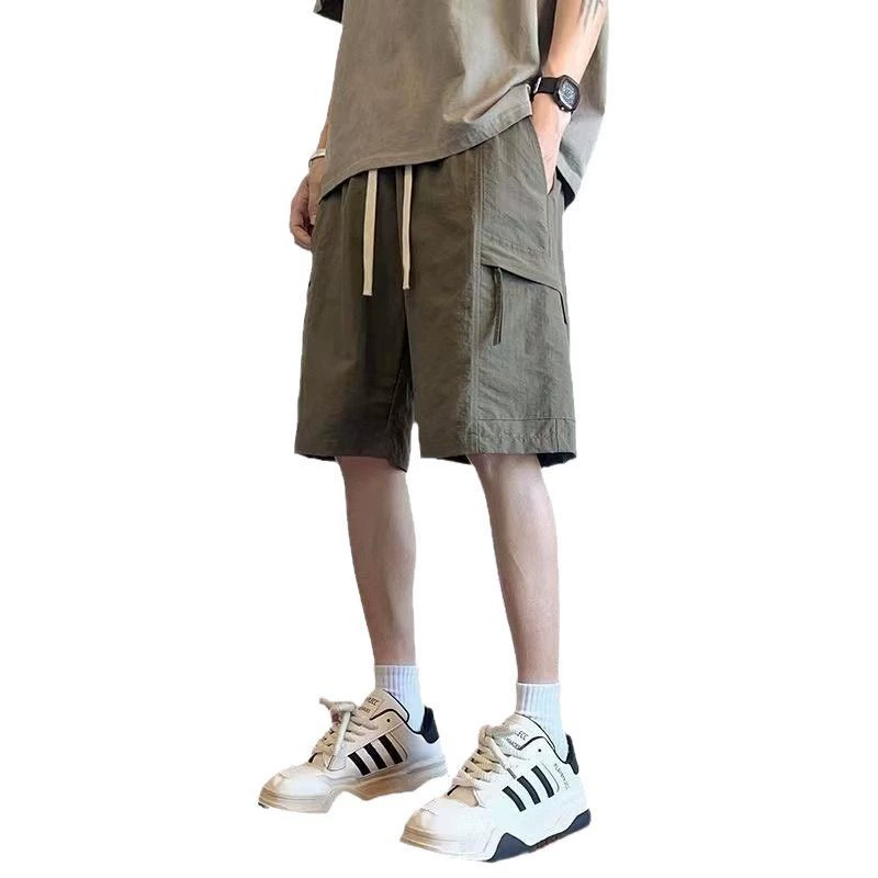 Men's summer thin shorts, sports silk universal trousers