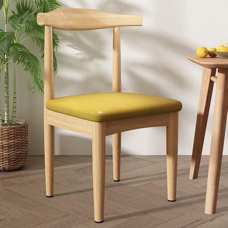 Fraxinus mandshurica 노란색 PU 쿠션 혼 의자 [베스트 셀러]