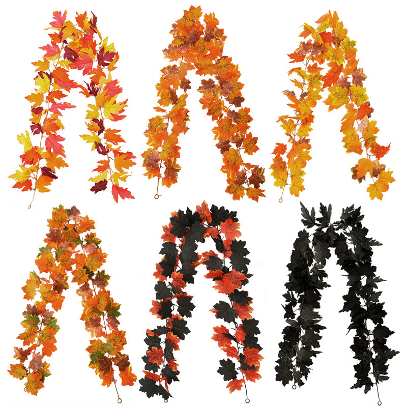 Imitation Maple Leaf Rattan New Thanksgiving Day Artificial Fake Leaves in stock Autumn Decoration All Saints Harvest Festival Rattan Imitation Maple Leaf Rattan New Thanksgiving Day Artificial Fake Leaves in stock Autumn Decoration All Saints Harvest Festival Rattan