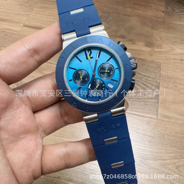 Ventas transfronterizas calientes de seis agujas de cuarzo VK cronógrafo multifuncional de reloj de pulsera de hombre con luz nocturna fábrica directa