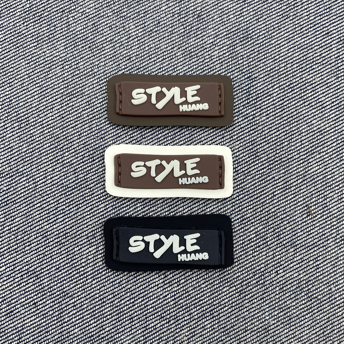 PVC皮组合立体字背包童鞋裤子潮牌宠物服装辅料装饰标牌