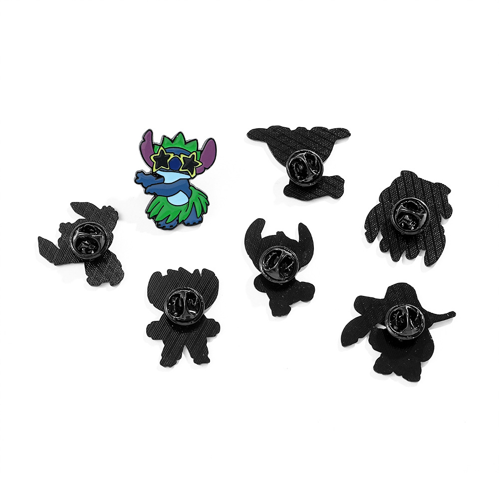Personalidad creativa de dibujos animados broche de puntada de dibujos animados de Europa y América estrella de insignia de metal de dibujos animados bebé PIN al por mayor