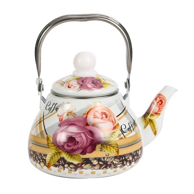 Teapot, small enamel, universal electromagnetic sticker