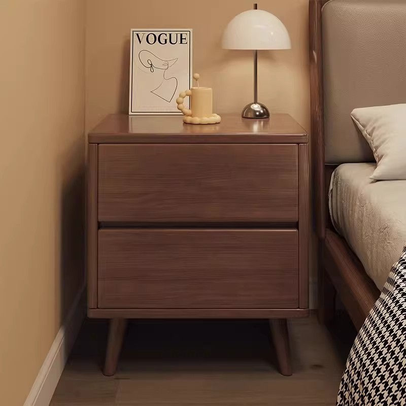 침대 옆 캐비닛 단단한 나무 색상 중국 스타일 현대 간단한 작은 미니멀리스트 스토리지 랙 간단한 인터넷 연예인 침대 옆 스토리지 캐비닛