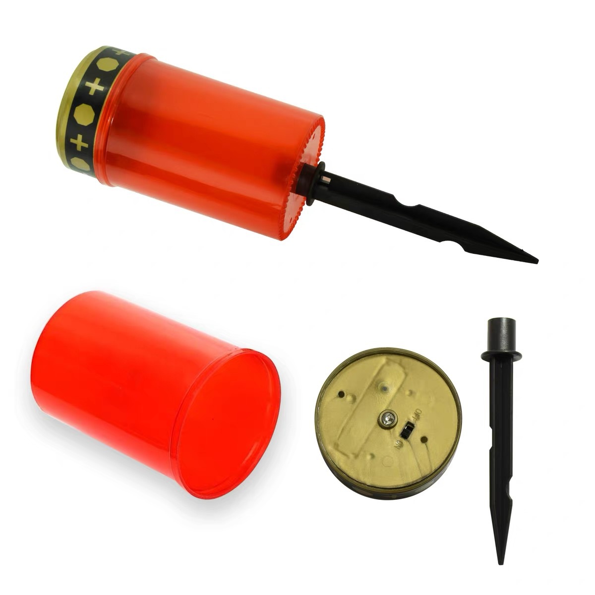 LED luz que acampa al aire libre impermeable solar luz de la vela cementerio dolor Memorial luz Amazon caliente DIY