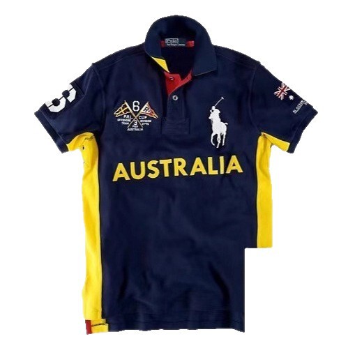 Summer polo shirt, men's Malaysian logo embroidery, national lapel casual loose large size shirt, cotton