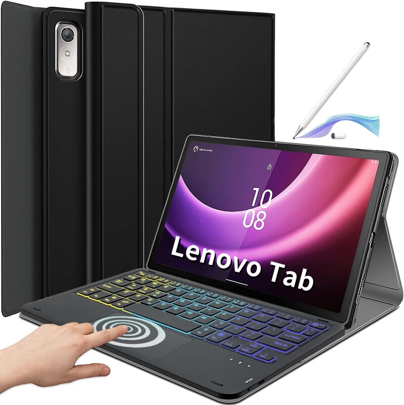 Suitable for 2025 Lenovo M11 Tablet Protective Case Lenovotb330 with Touchpad Illuminated Wireless Bluetooth Keyboard
