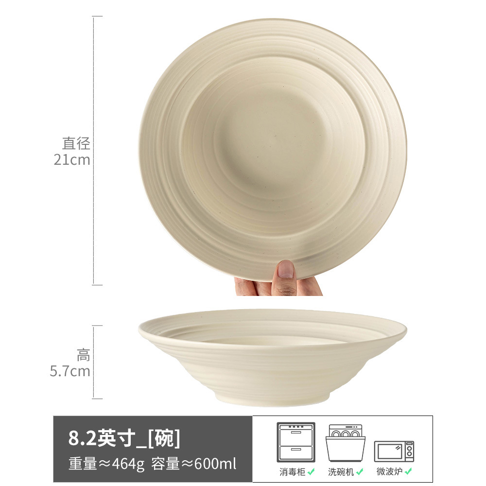 Se le preguntó sobre la vajilla, los platos domésticos retro, los tazones de cerámica, los tazones de arroz, los tazones para ensaladas, los tazones para las orejas, los tazones para ramen al por mayor