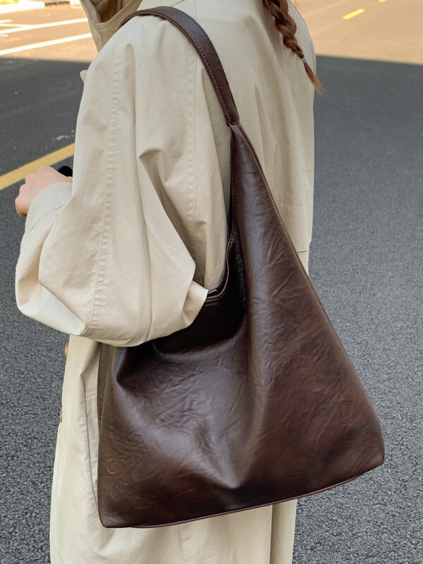 大容量复古腋下包包女2025新款超火小众手提单肩包上班通勤托特包|undefined