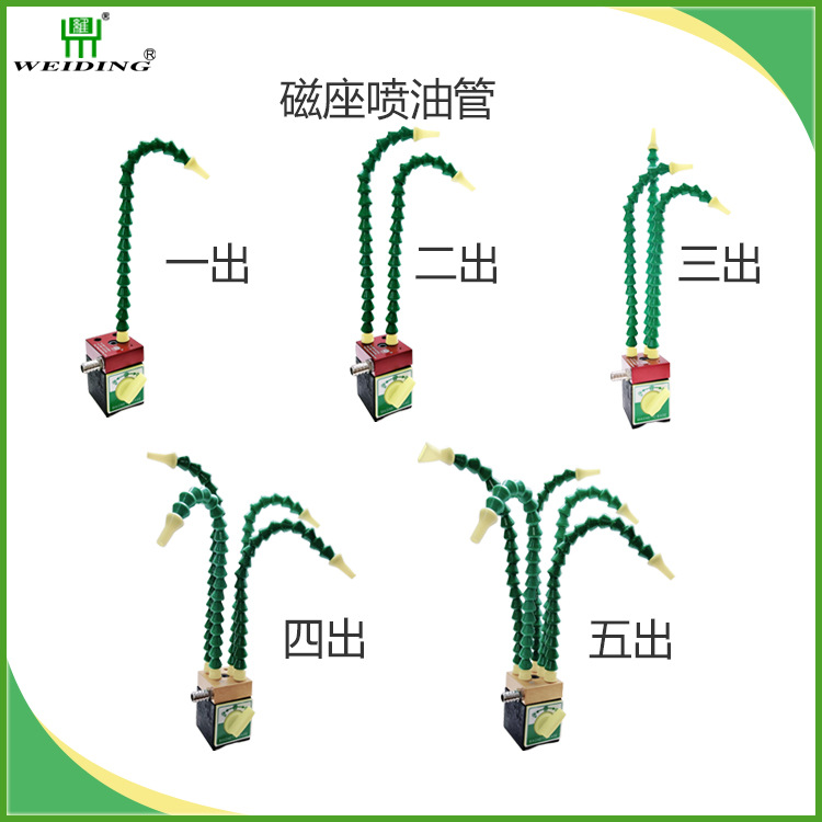 火花机磁性喷油磁坐喷油管开关磁座机床油管喷水管万向吹气管