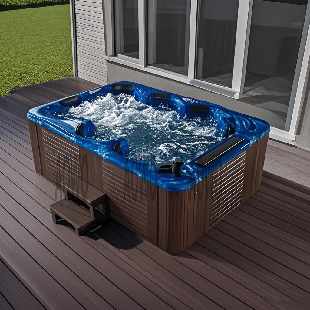 5-6 Jacuzzi hombre al aire libre villa jardín jacuzzi surf termostático acrílico piscina spa