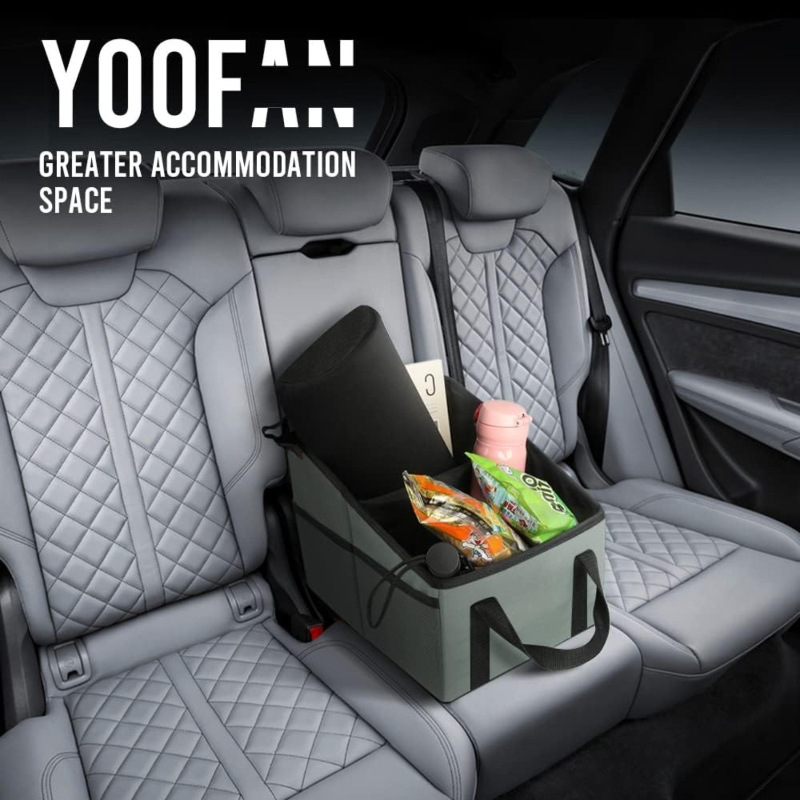 Cross-Border Car Trunk Organizer Storage Box Car Trunk Storage Box Foldable Multi-Compartment Storage Box