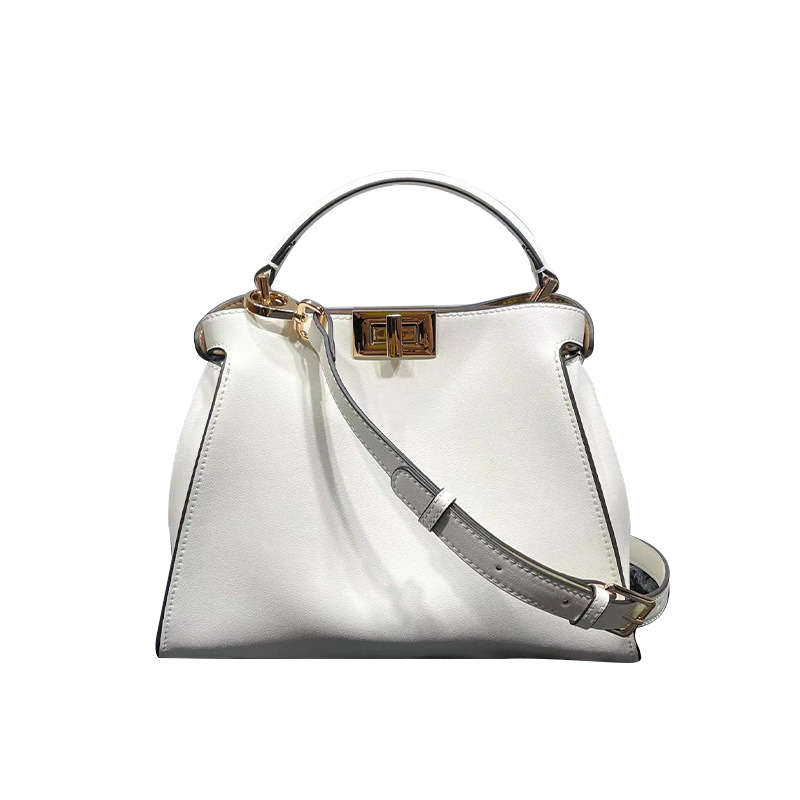 2023 New Classic Genuine Leather Cat Bag Handbag Shoulder Crossbody Bag For Women With Lock Cowhide Leather Purse - Thumbnail 5