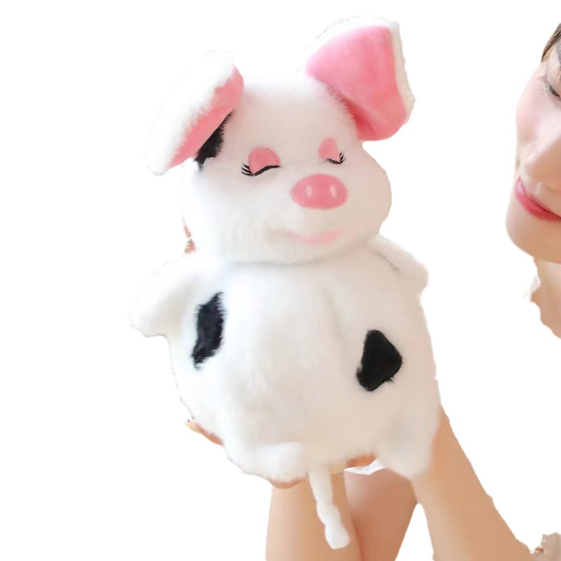 Tiktok mismo estilo gordo cerdo soñoliento cura lindo cerdo peluche juguete descompresión hablando cantando pidiendo misericordia por misericordia