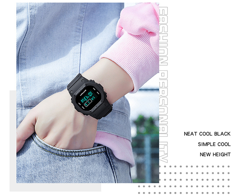 三达厂家直销方形多功能电子表运动手表防水夜光批发学生时尚腕表详情33