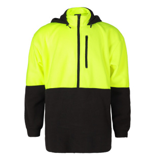 Cross-Border Export Spot Men's High-Gloss Yellow Work Clothes, Labor Protection Clothes, Hoodies, Knitwears, Outdoor Work Clothes, Zippers