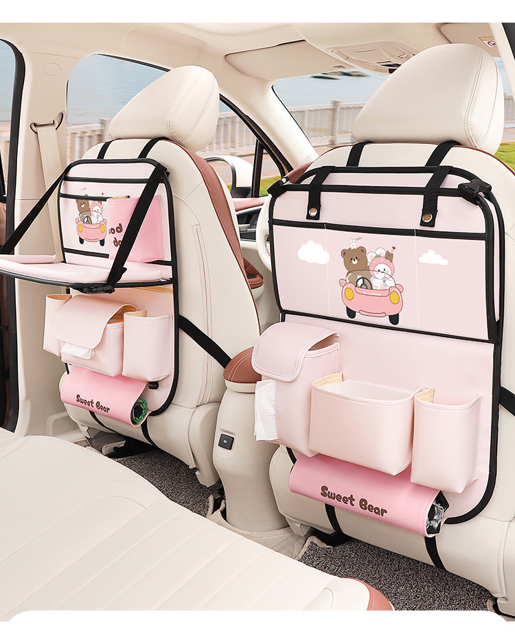 Car Foldableing Table Car Seat Back Storage Bag Hanging Bag Car Seat Back Storage Rack Car Rear Seat Storage