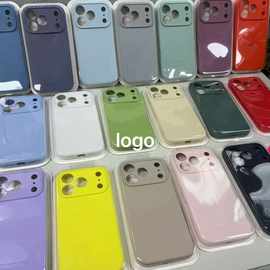 精孔液态硅胶全包手机壳 适用苹果17系列iPhone15Promax14简约防