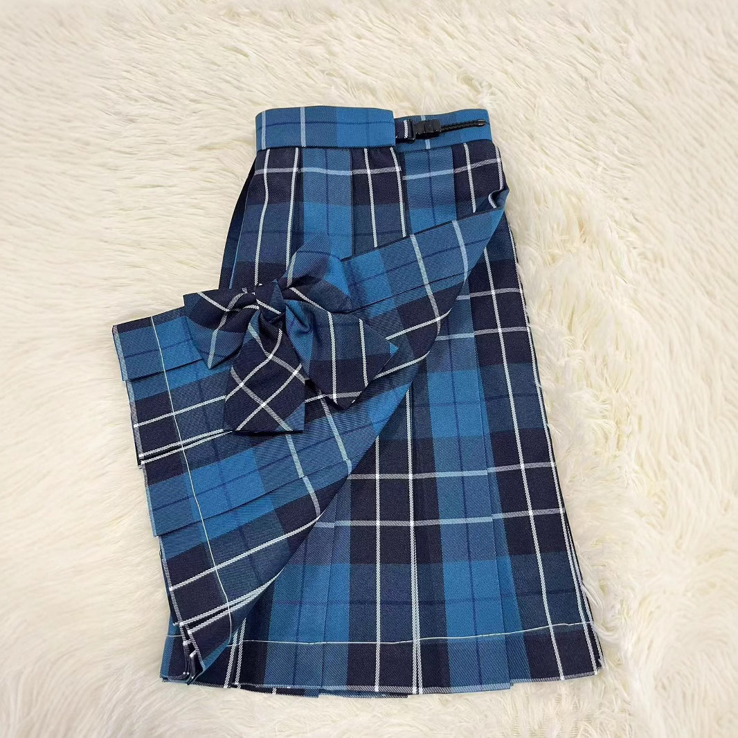 유료 스커트 대학 스타일 재고 직접 오리지널 블루 JK 유니폼 유료 하이 스트리트 섹시 스커트 활 세트