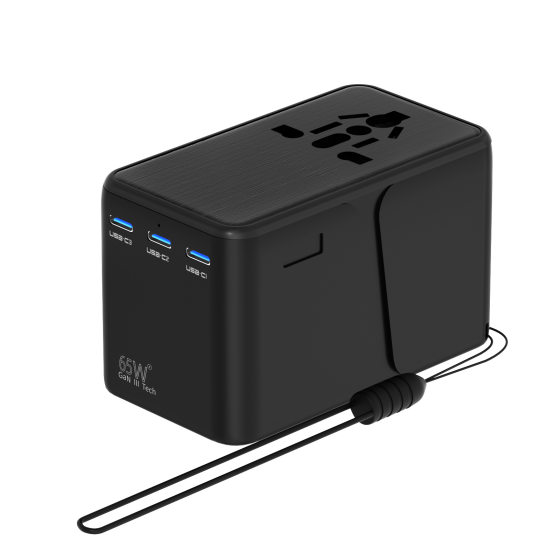 Conversion plug 65W fast charging global universal travel American standard European standard American standard Australian standard universal socket converter
