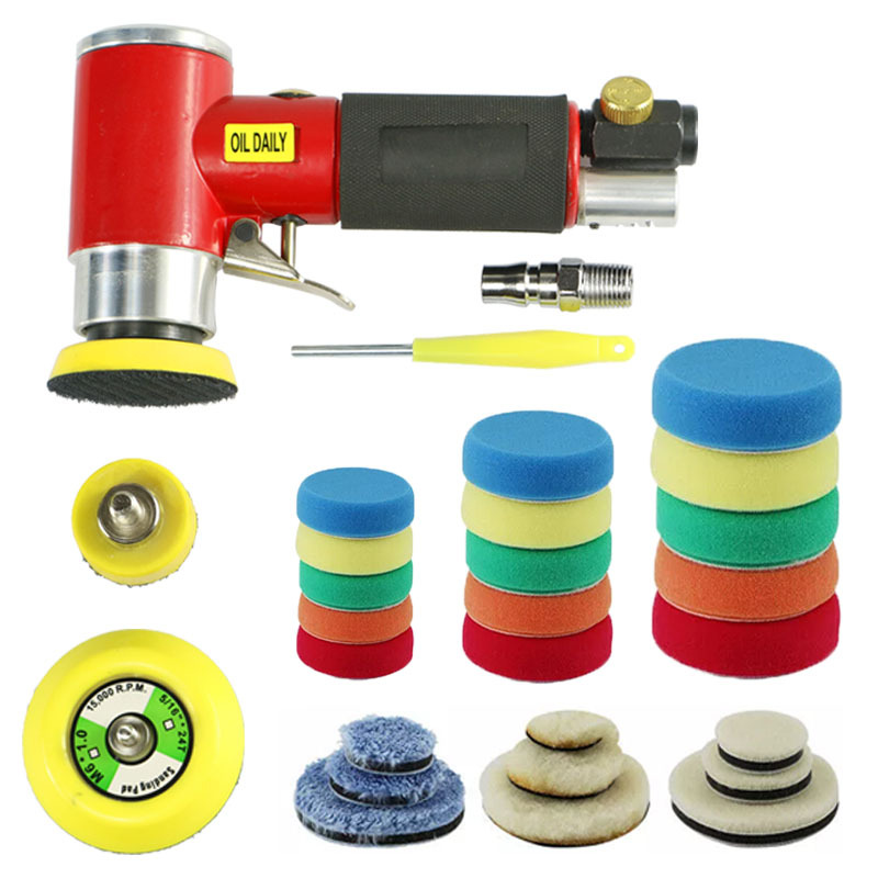 Máquina pulidora neumática de 2 pulgadas de 3 pulgadas máquina de papel de lija máquina de pulir máquina de encerado de coche pequeña máquina de pulir fábrica oferta especial directa