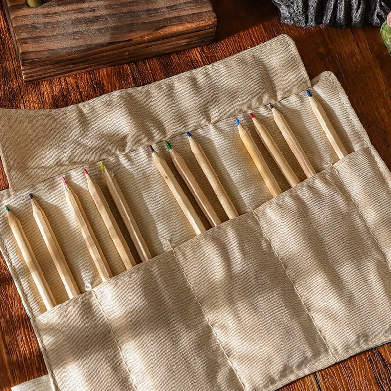 Teñido de seda estilo Palacio caja lápiz estilo antiguo Serie 4 creativo retro gran capacidad papelería bolsa almacenamiento para estudiantes