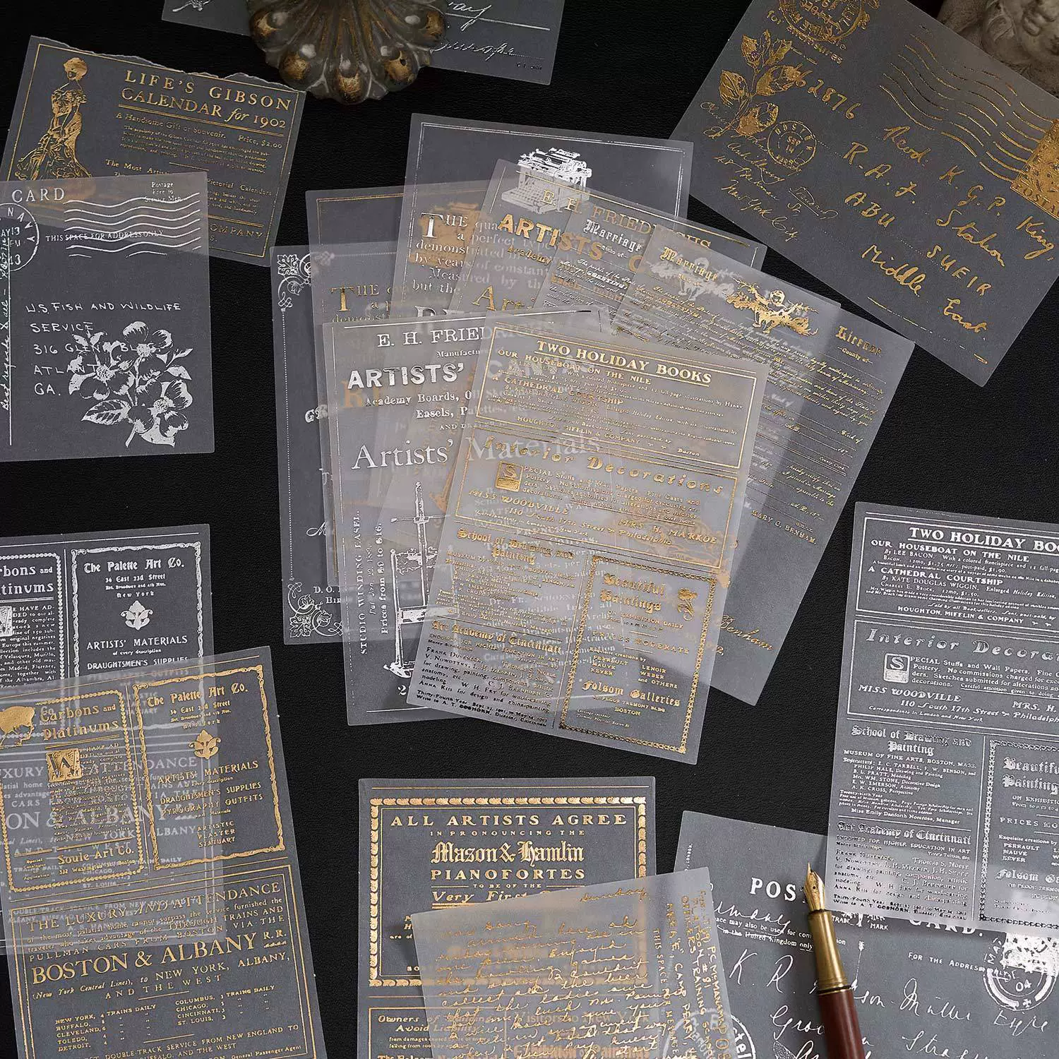 Ранняя упаковка бумажного материала из пенопласта с серной кислотой, серия ярких стримеров, фон для справочника в стиле горячего серебра, декоративный материал