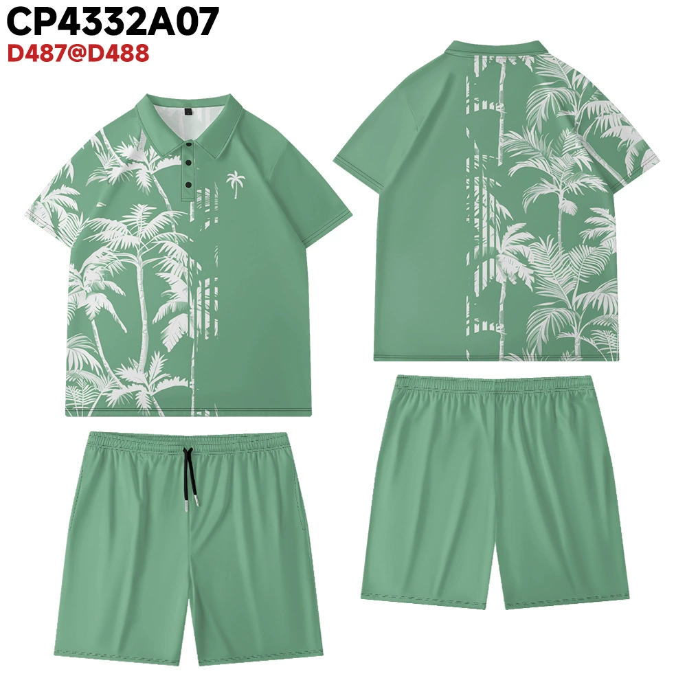 «Кросс-бордерная торговля»? set, European style, with short sleeve, 3D, plus size