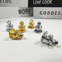 Chain fastener jewelry clasp accessories gourd clasp DIY fixed accessories electroplated gold and silver color holes shoe chain