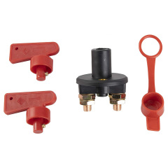 For RV Boat 2-Pole Battery Disconnect Switch Battery Key Switch Power Cut-Off Isolator Switch