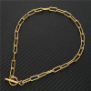 Chain for key bag  stainless steel, necklace hip-hop style, accessory, Korean style