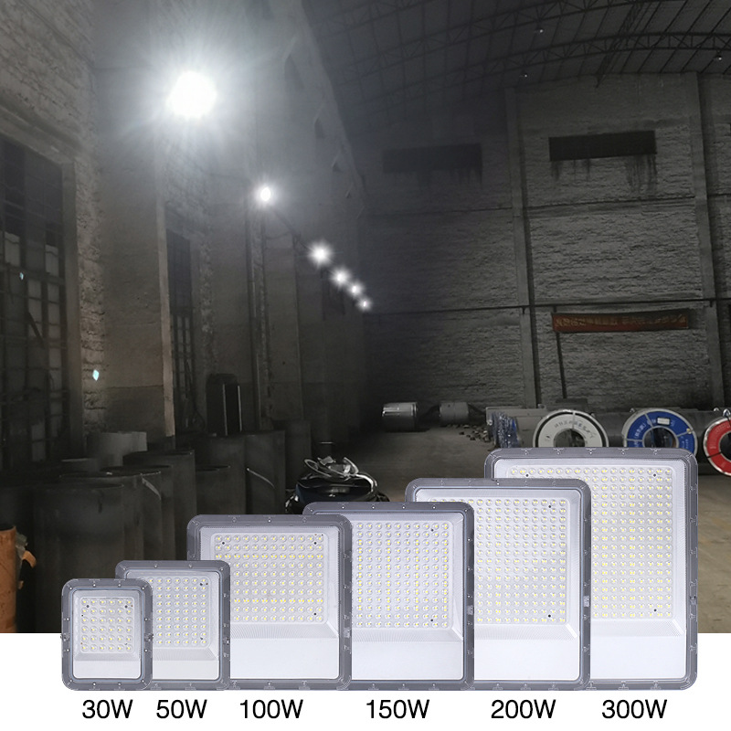 Lámpara de inundación LED reflector exterior impermeable lente superbrillante iluminación del sitio de construcción luminosa luminosa LED transfronteriza