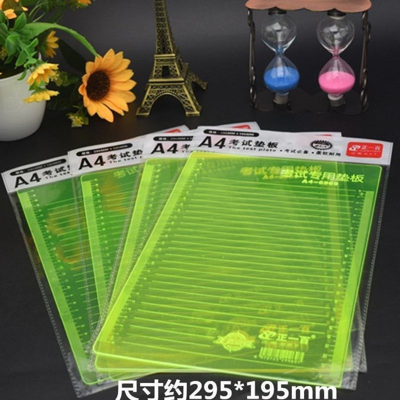 Silicone transparent pad A4 fluorescent student board cute soft pad writing scale exam worry-free after-sales special offer Silicone transparent pad A4 fluorescent student board cute soft pad writing scale exam worry-free after-sales special offer