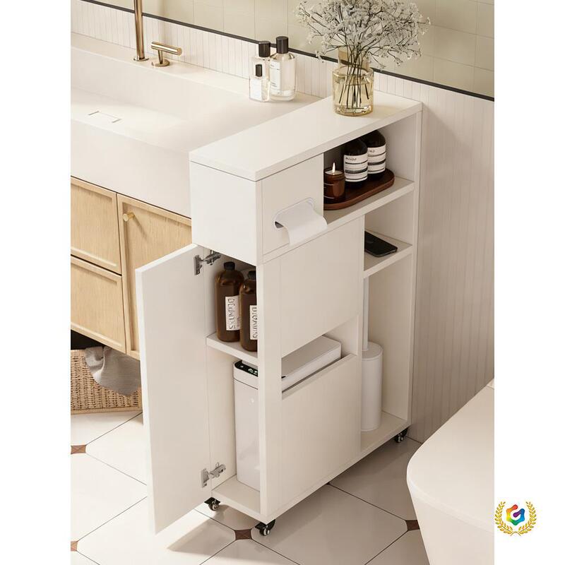 Honeycomb Aluminum Bathroom Side Cabinet, Narrow Side Cabinet for Bathroom, Side Cabinet for Toilet, Waterproof Storage Cabinet