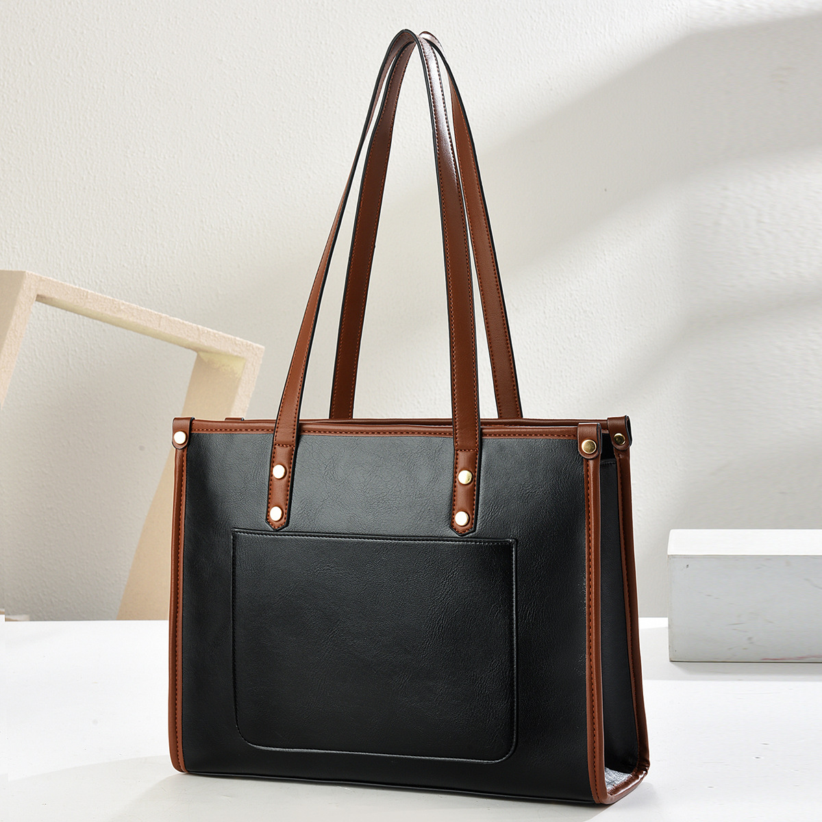 Bolso Tote de gran espacio Bolso de hombro simple de moda de moda 2025 Bolso de axila de textura de alta calidad Totebags