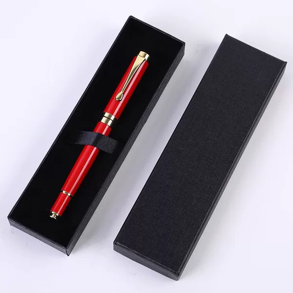 Business Gift Set Metal Signature Pen Company Annual Meeting Ballpoint Pen Office Gift Box Gel Pen with Printed Logo