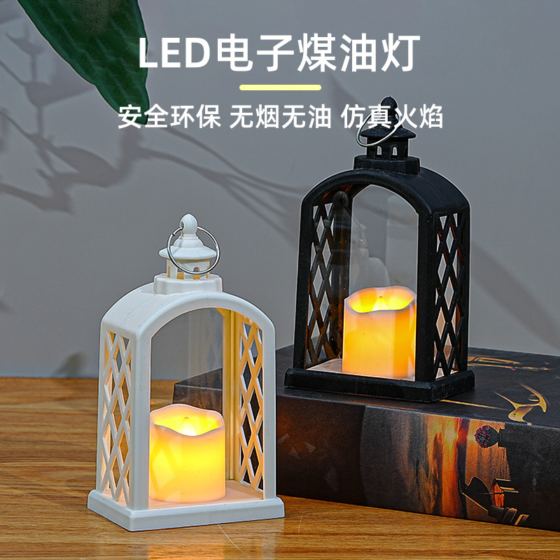 Decoraciones navideñas luces de viento transfronterizas luces de noche pequeñas fiestas de cumpleaños regalos Halloween velas luces decoraciones creativas