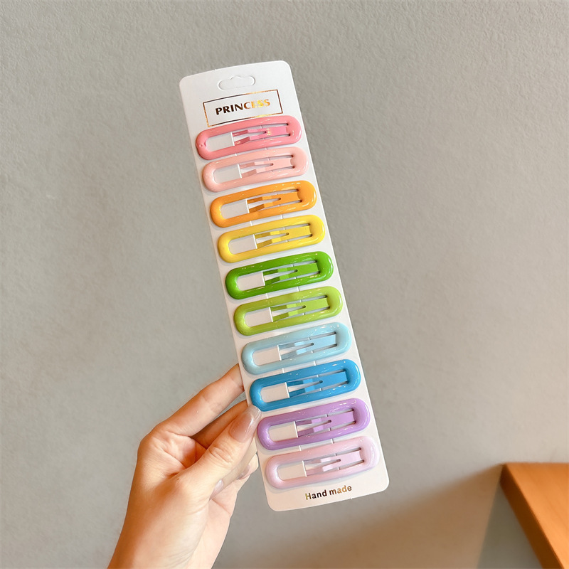 Pin de cabello de color estrella de pentacos pin de cabello de niñas pin de cabello lateral pin de cabello de dopamina pin de cabello pin BB pin