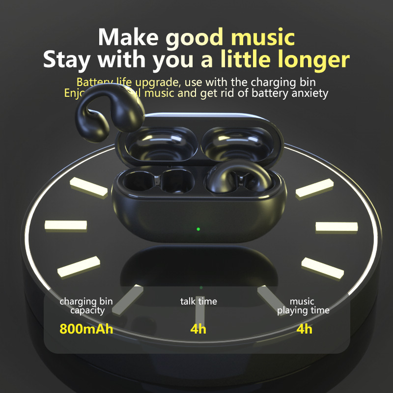 Wireless Bluetooth Earbuds Open Ear Clip Tws Sports Headphones_voghion.com