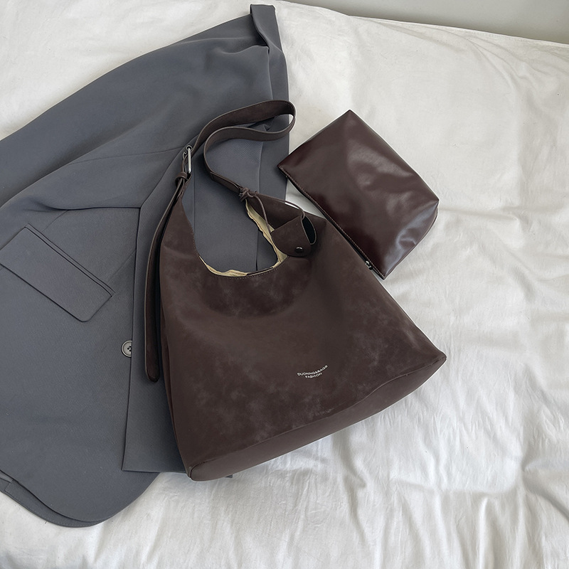 Moda retro axila de seda bolso de hombro para mujeres nuevo estilo simple de viaje de gran capacidad bolsa de mano bolsa de mano universal