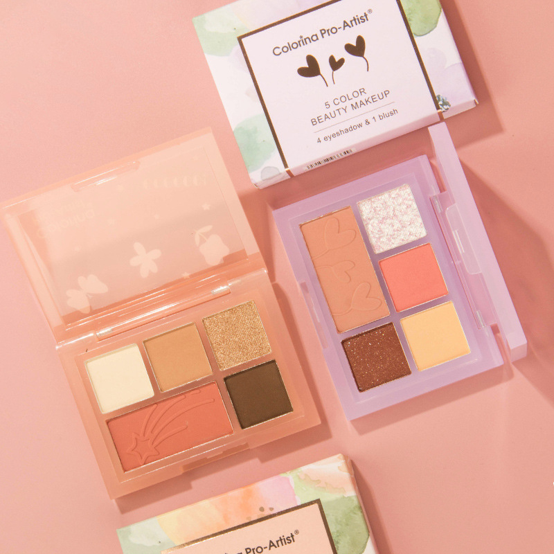 Ruili Cosmetics new pattern Trimming Blush Sequins Matte Eye shadow one Color Eye shadow wholesale