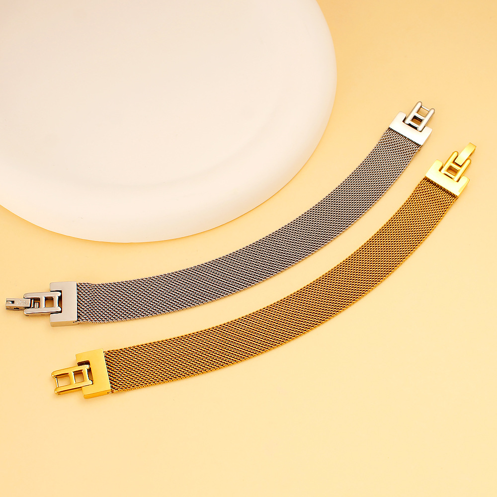 23g Weight Stainless Steel Strap Material Watch Strap Classification 1 Piece Quantity Street Occasion Solid Color Pattern Men's Gender Simple Style, Classic Style Style Simple Style Classic Style Solid Color Men's Watch Strap Men Chain Bracelets 4