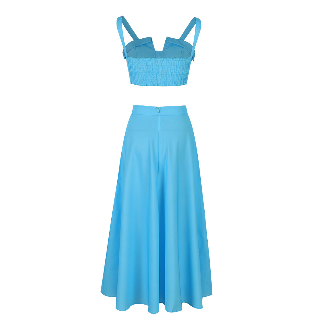 Women's Gender Vacation Style Holiday Women's Vacation Flower Cotton Skirt Co-ord Set Skirt Sets