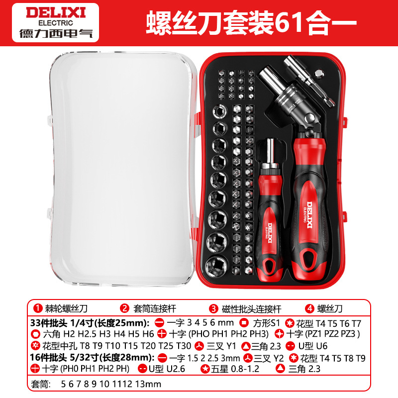 Набор инструментов Delixi Electric 40 в 1
