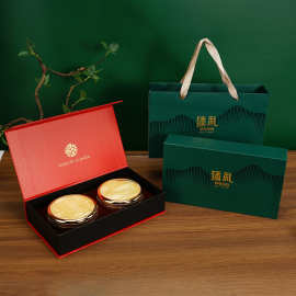 通用双拼双宝礼盒高档金边内盒伴手礼纸盒燕窝石斛鹿茸海参包装盒