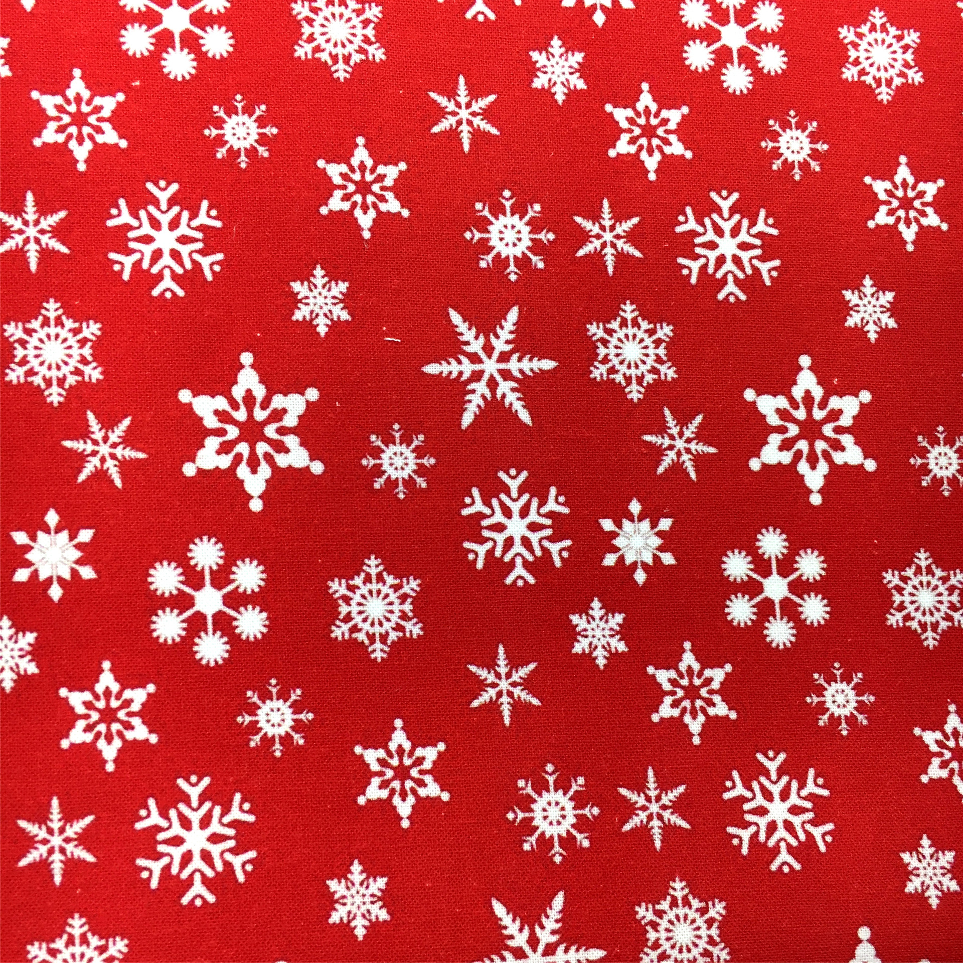 クリスマス雪花模様の薄いポリエステル綿や四面弾ニット生地のプリント生地手作りdiyシャツスカート服装生地