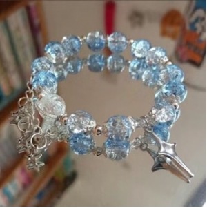 S169-Pulsera de meteorito azul oscuro#SZ–528