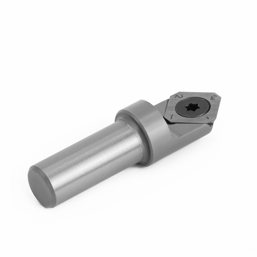 V bit close-up of shank and bearing