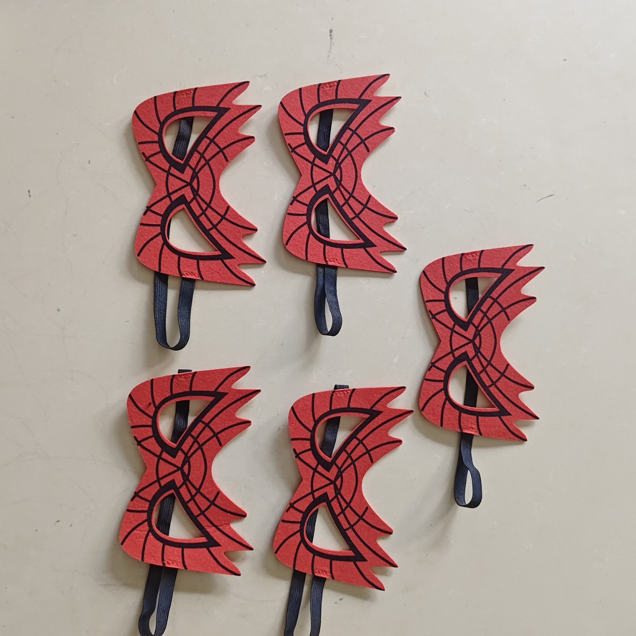 厂家直销蜘蛛款面具毛毡面具超级英雄系列