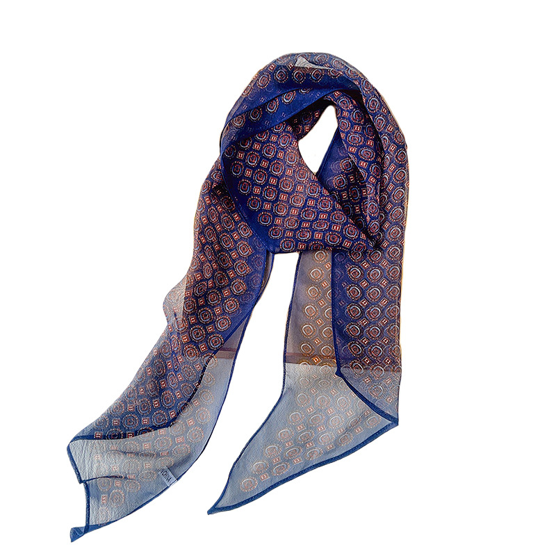 Cinta de impresión fina de alta calidad de primavera y verano, estilo INS, decoración de ropa de nicho retro, cinta de gasa, regalo de vacaciones